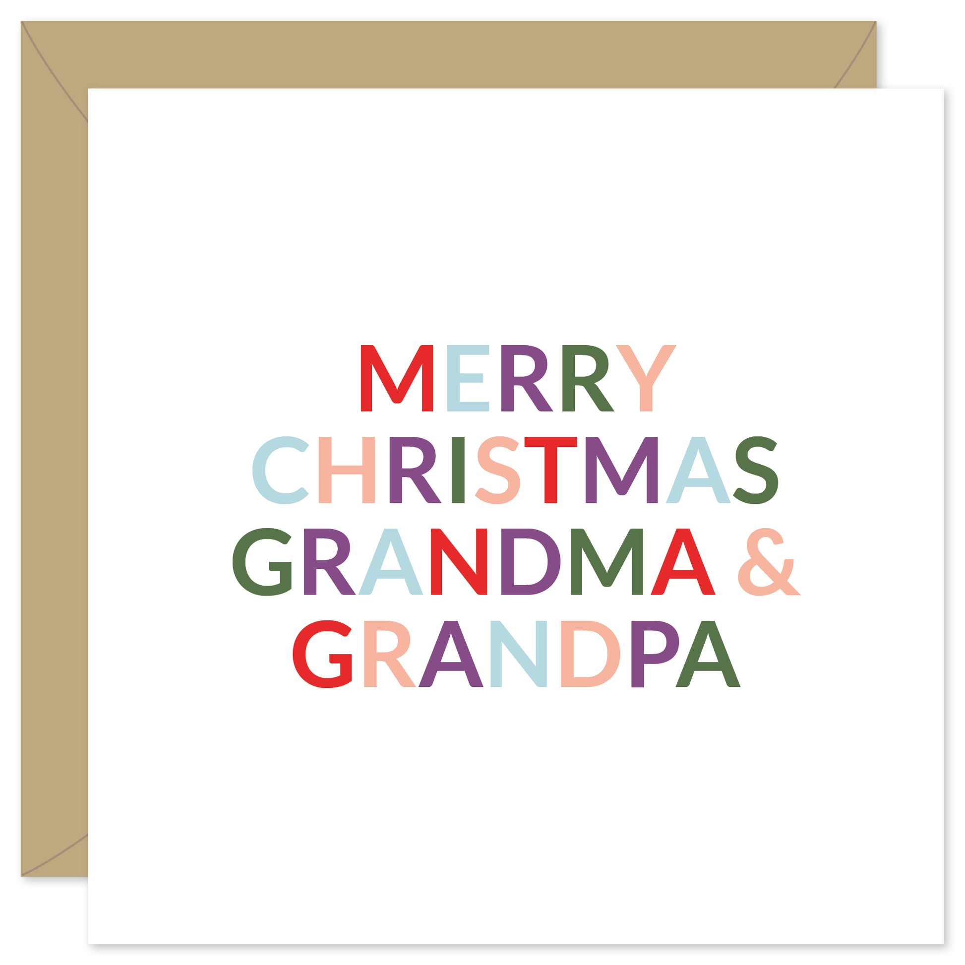 Grandma and grandpa Christmas card from Purple Tree Designs