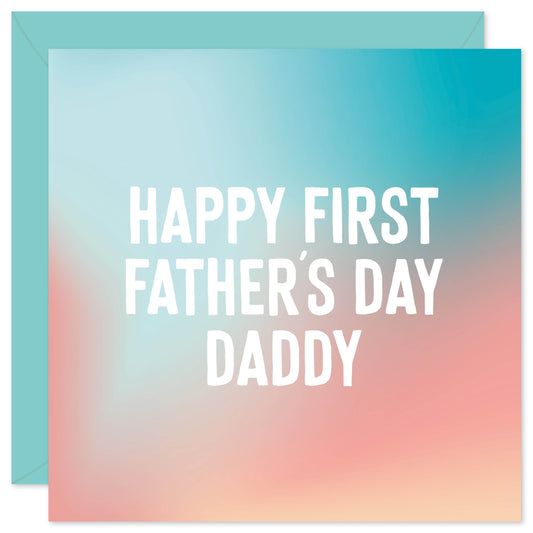 Happy first Father's Day card from Purple Tree Designs