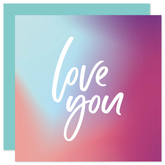 Love you card from Purple Tree Designs