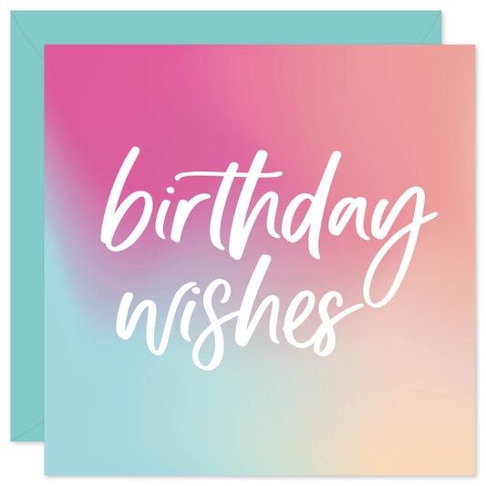 Birthday wishes card from Purple Tree Designs