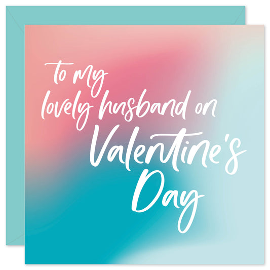 To my lovely husband Valentine's Day card from Purple Tree Designs