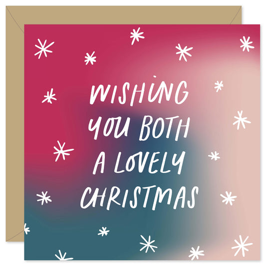 Wishing you both a lovely Christmas card from Purple Tree Designs