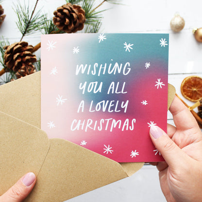 Wishing you all a lovely Christmas card from Purple Tree Designs