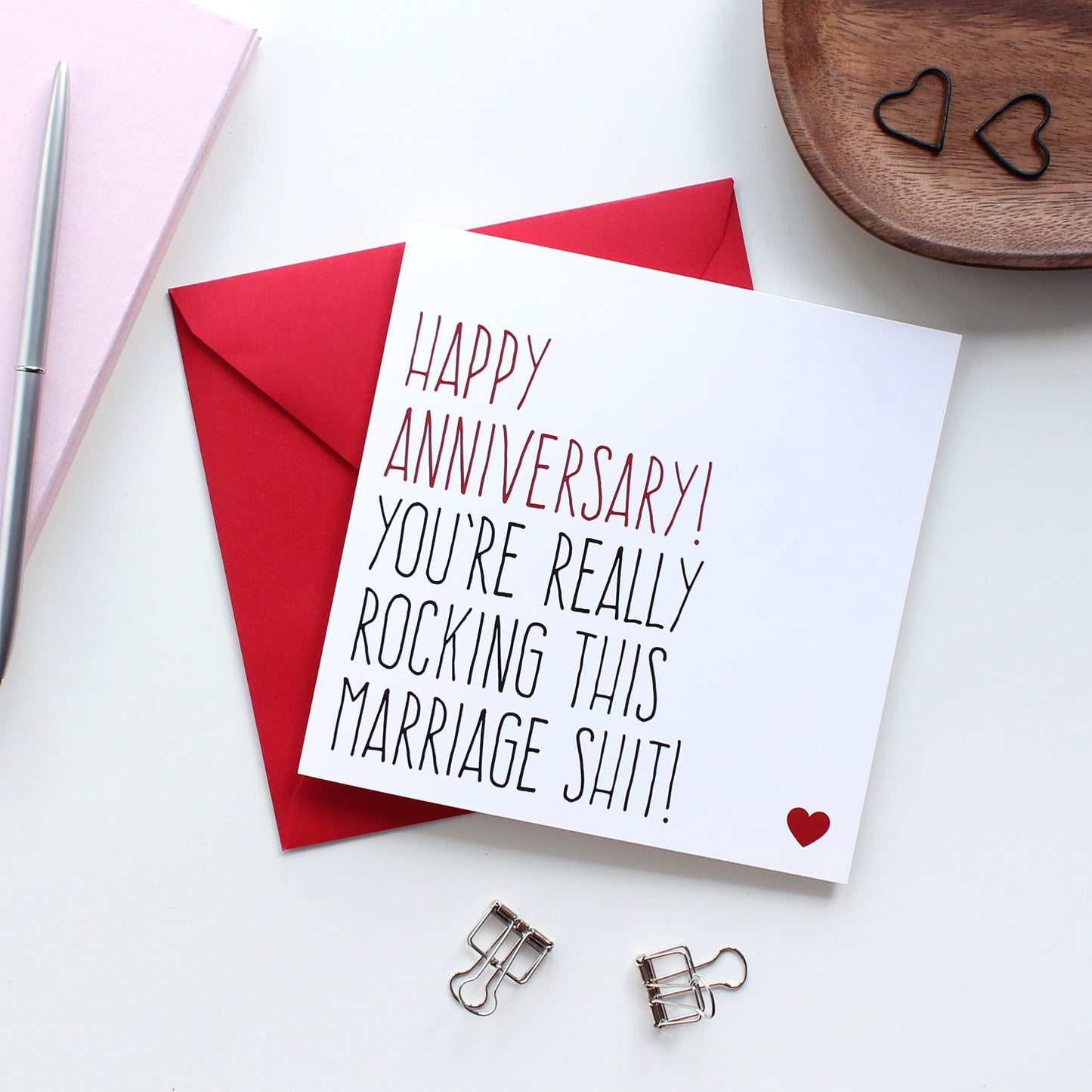 You're rocking this marriage shit anniversary card