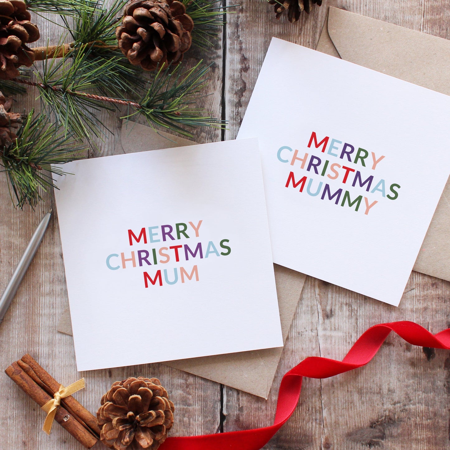 Mum or mummy Christmas cards from Purple Tree Designs