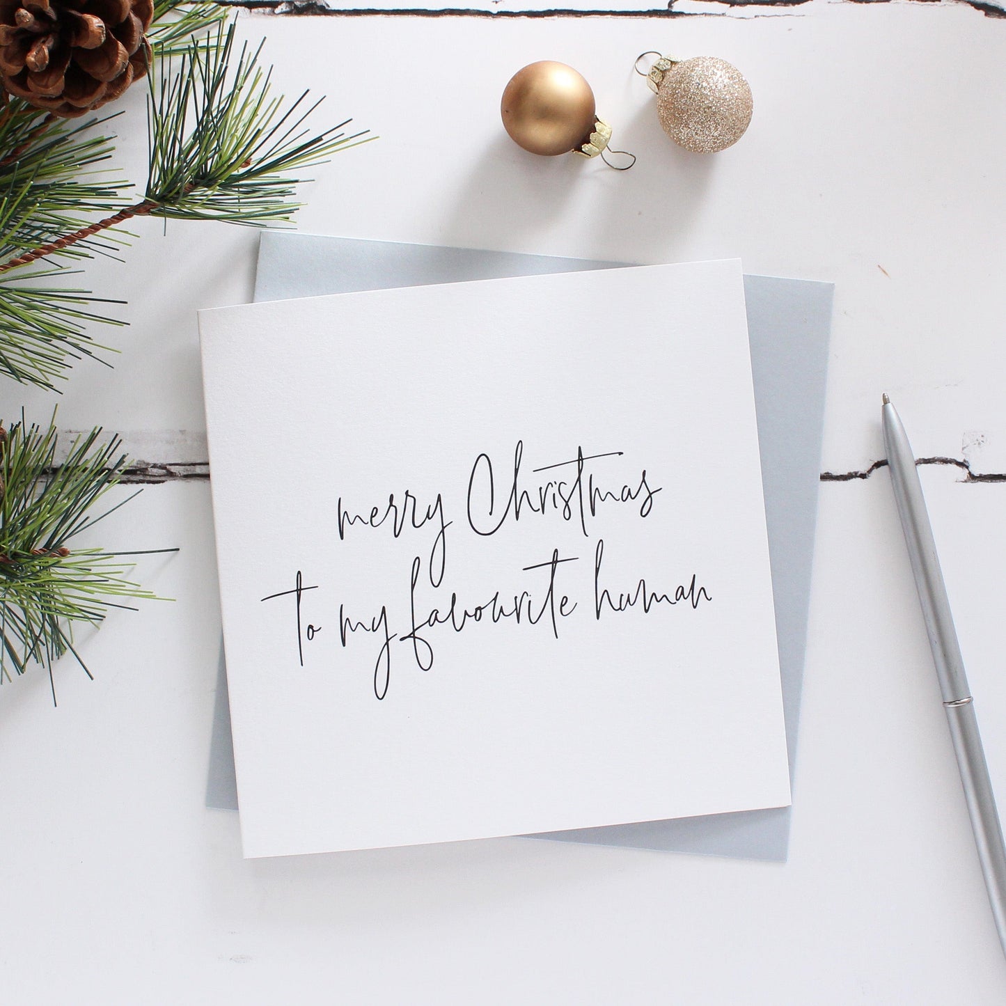 Favourite human Christmas card from Purple Tree Designs