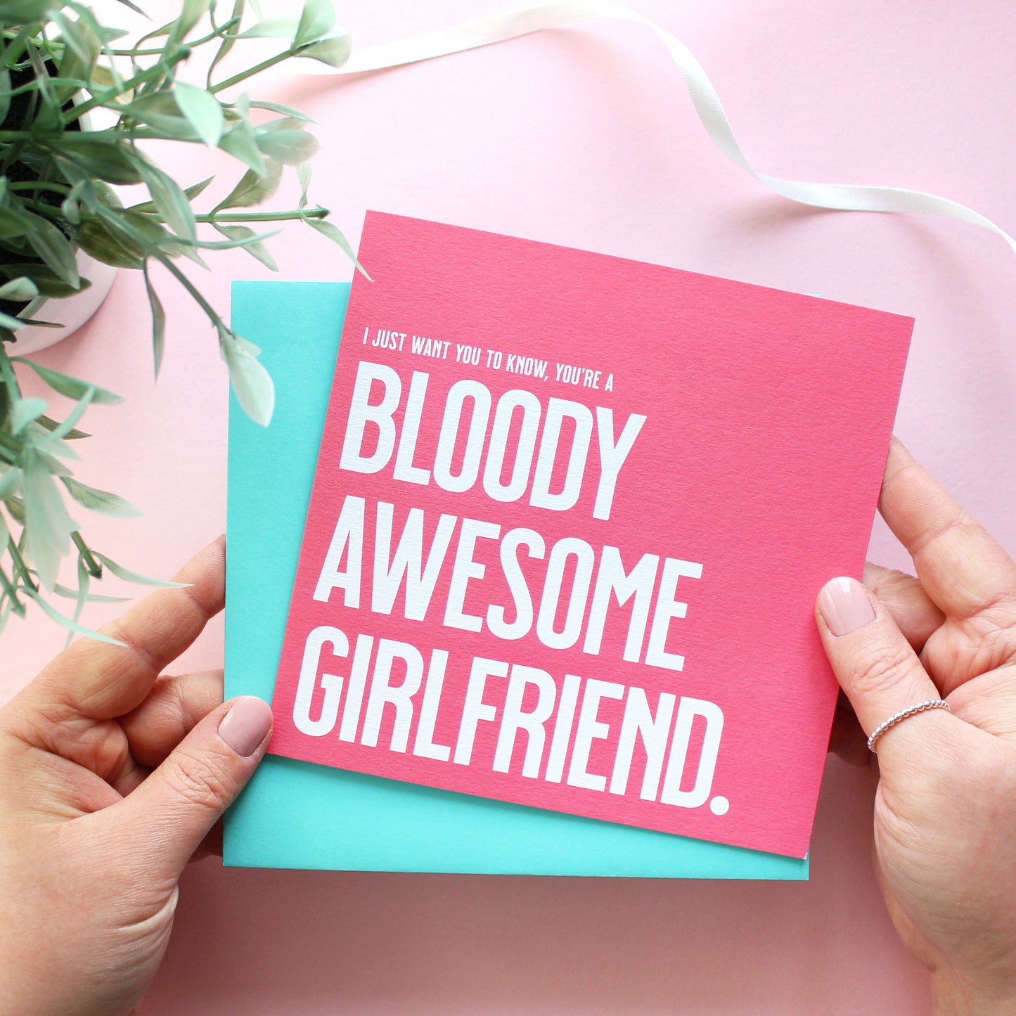 Bloody awesome girlfriend card from Purple Tree Designs