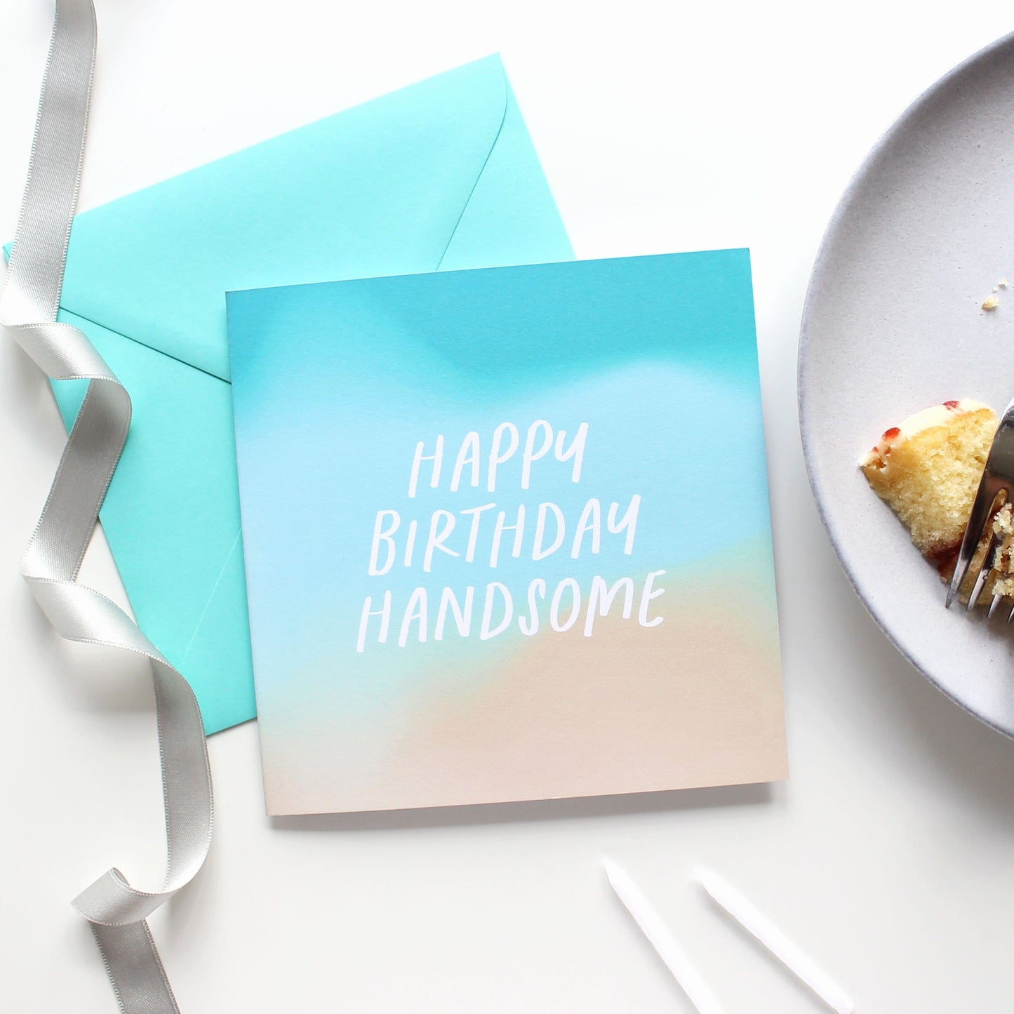 Happy birthday handsome birthday card from Purple Tree Designs