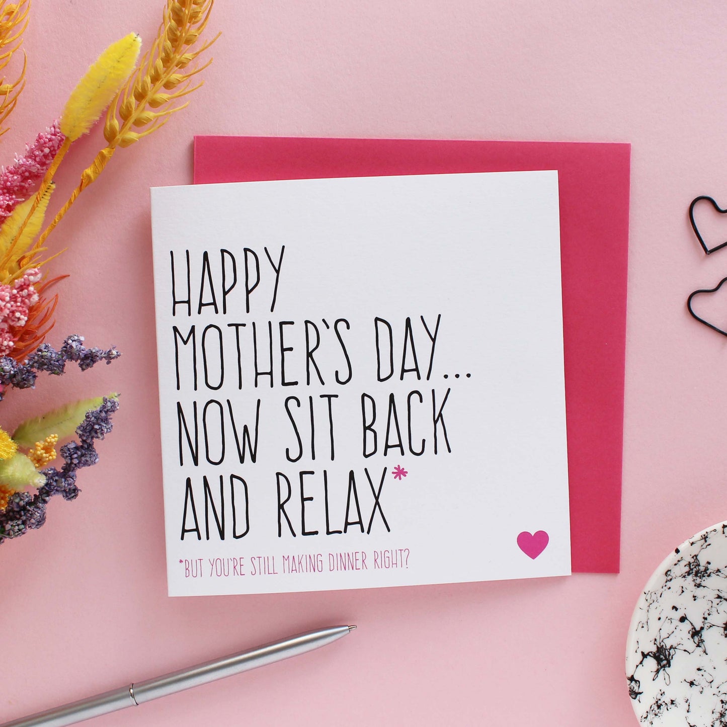 Sit back and relax Mother's Day card from Purple Tree Designs
