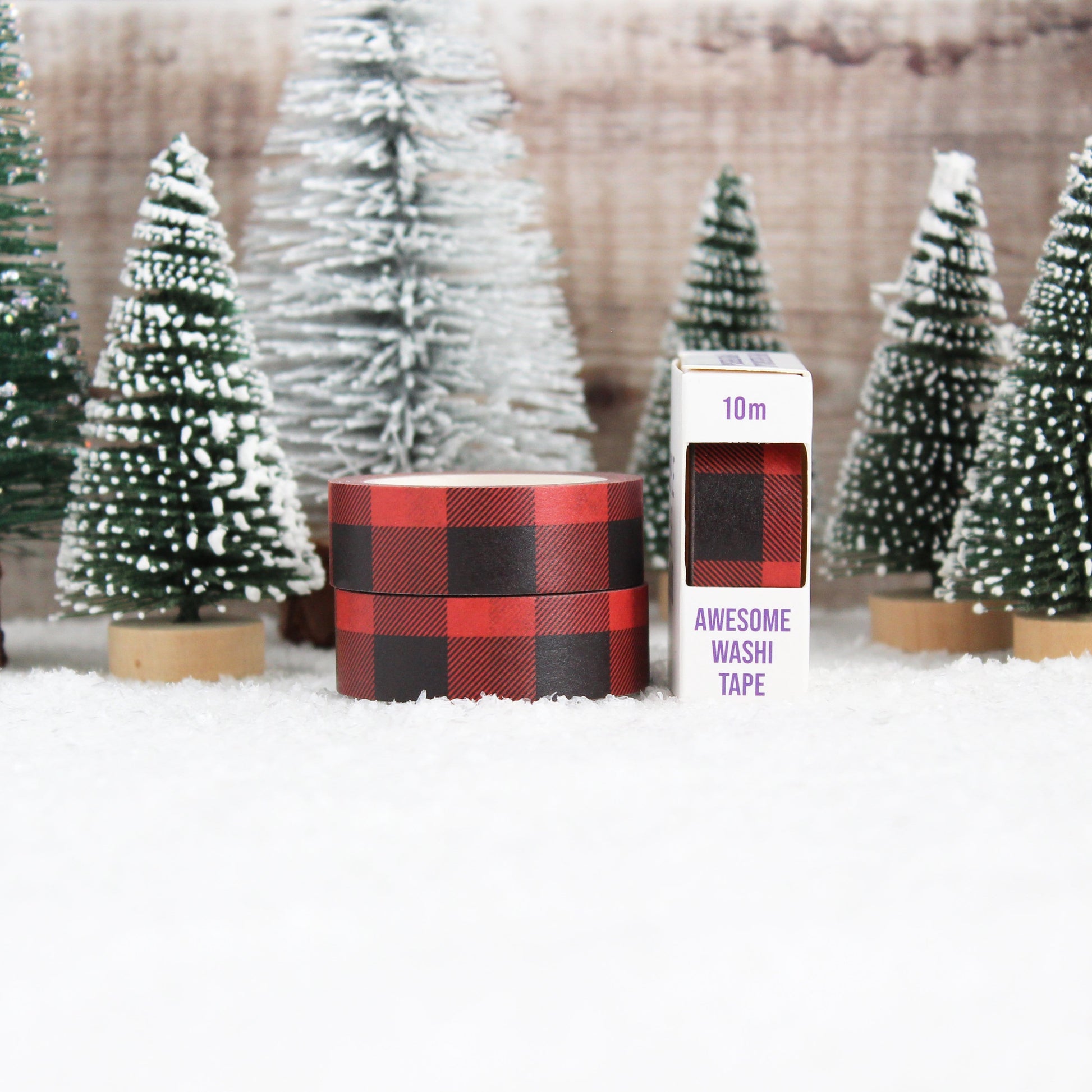 Red check washi tape from Purple Tree Designs